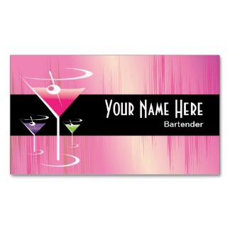 Bartender business cards